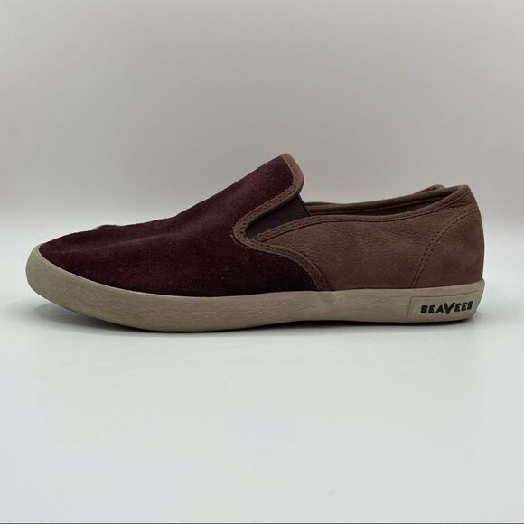 SeaVees Suede Baja Slip On Dharma Shoes - Picture 2 of 5